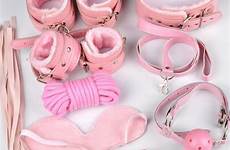 bdsm pink sex set toys bondage whip leather mask adult game