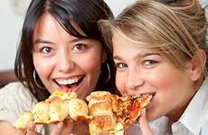 eating girls lunch pizza weight lose hypnosis tasty restaurants marketing beautiful two platform appetite