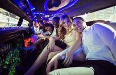 limousine riding while limo behave friends