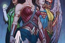 hawkgirl supergirl frison wonderwoman lantern heroínas comicsodissey superhelden supergirls bartel independence jen superheroes dccomics personajes badass drawingfusion eroi