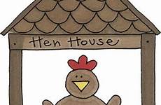 clipart chicken hen house clip pen farm cliparts chickens cartoon clipartix hens library yellow choose board embroidered