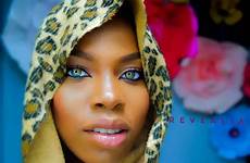 nigerian eyes beautiful girl coloured multi blue viral peace kaleidoscopic goes electric lady nigeria modeling career tipped selling who her