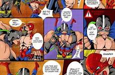 gay spider man wrestling bane bara comics xxx male rape batman yaoi forced manga small tumblr boy respond edit posts