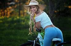 women jeans wallpaper victoria archer sean blonde ass bicycle cycling outdoor woman braids long model pichkurova pigtails hair outdoors wallhaven