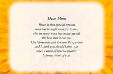 dear mom poem mother poems opening printable