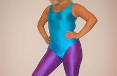spandex aerobics style outfit fitness statement