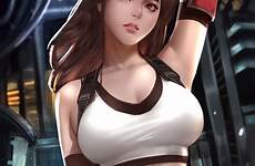 tifa fantasy lockhart vii remake ff7 display wallhaven strife wallhere desktop kolpaper hers illustrated sakimichan