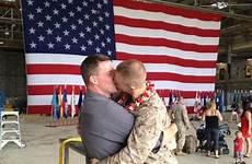 kiss homecoming gay soldier kissing men military male marine his marines welcome boyfriend morgan brandon hawaii controversial sgt state part