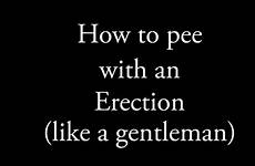 erection pee gentleman