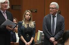 mathers dani playboy body model shaming locker room told relieved asked reporters comment she if when getty sentenced la