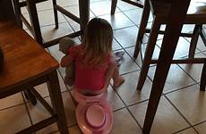 potty training girl cord triple braided post her under table big go knows those she know who has