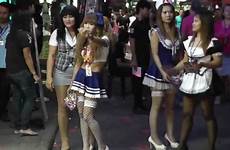 pattaya street walking thailand girls beautiful