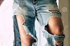 jeans torn girl background posing preview stock