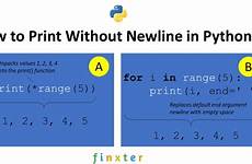 print python without newline end into illustrated simple guide finxter function