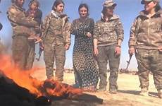 isis sex yazidi slave slaves german being fire her freed burqas their after set survivor foxnews vs videos