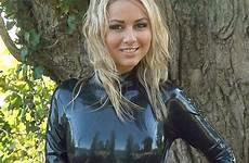 catsuit leder overknee stiefel