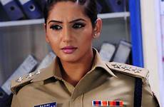 police sexy actress hot tight women india uniforms indian woman female cop cops officers latest dress posing dwivedi ragini veethi