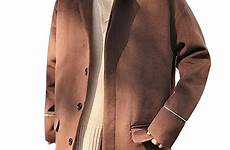 coat overcoat long wool winter mens trench breasted single lapel oversize men