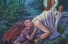 jesus devil gay satan eating ass sex fucking porno christ xxx rule 34 satanic kiss rule34 rimming male angel god