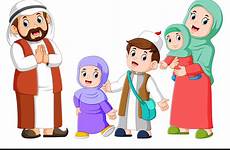 famille arabe arabes felici della vectorstock coppie arabiska lyckliga heureux heureuse pregare islam muslim felice