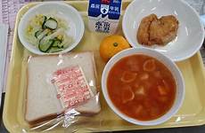school japanese lunches milk month looks fried salad corn slices soup bread cheese soft chicken yattatachi
