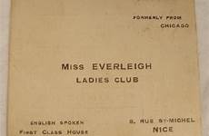 everleigh club bawdy chicago house brothel card