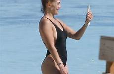 jennifer swimsuit paddle boarding turks caicos jlo ass celebsla paddleboards getaway hawtcelebs