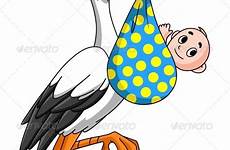 stork storch graphicriver cicogna neonato klapperstorch zeichnungen neugeborenem