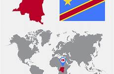 congo democratica kongo mappa demokratischen republiken illustrazione bandiera puntatore republique flagge democratique