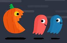 gif pacman halloween trick treat gifs cute giphy animated arcade ghosts ghost pumpkin happy mauro gatti funny game behance vintage