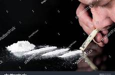 snorting cocaine pile lines glass three line table there left shutterstock stock search bill