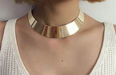 choker gold style silver women necklaces wide neck necklace torque punk jewelry collar fashion rough statement dhgate