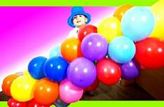 popping balloons show kids colors