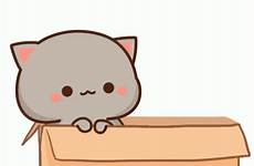 gif gifs kitty chibi cat kawaii cute cartoon anime tenor pilih papan discover