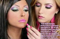 makeup tg captions doll barbie lipstick forced sissy makeovers girl over sexy girls beauty where