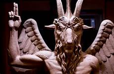 satan satanic right statue temple baphomet goat symbols two look demonic real bbc children