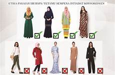 pemakaian pakaian uitm konvokesyen dibenarkan garis panduan selipar etika sopan rasmi wanita memakai kasut seluar kemeja fesyen