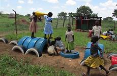 children play background playground ugandan build school nursery cubu garage globalgiving