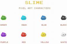 pixel slime monster itch gif