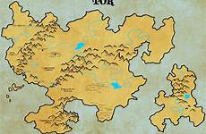 tor continent map drawn hand comments fantasymaps