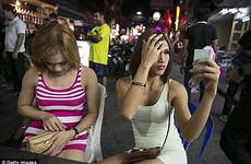 ladyboys bangkok thailand thai pattaya before gang without dailymail had old their women makeup year leaving buying fury provoked apparently