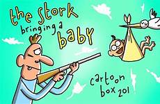 stork cartoon baby pregnant