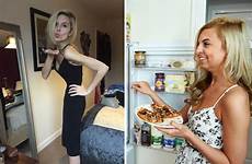 anorexic woman instagram transformation after four size hayley harris weight fortitude press fridge