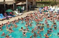 skinny glen nudist resort eden dipping swim corona dip people event ca los set record try trunks them look true