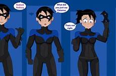 rule 63 transformation nightwing tg tf sequence gender hero bender comics justice young female dc robin male comic mario deviantart