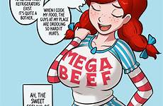wendy yore girl anime hentai bandwagon mascot smug mega wendys relatedguy thicc milk meme sexy beef female cartoons big xxx
