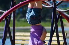 upside down swinging girl playground nsw burrill lakes march
