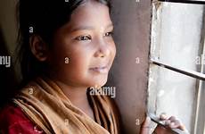 girl bangladeshi alamy stock bangladesh barred window looks young wearing