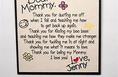 letter thank dear mommy mom appreciation personalized child sign wall mothers