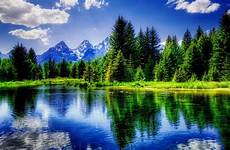 nature tranquil trees beautiful wallpaper desktop 8k backgrounds wallpapers lake reflection reflections mountain resolution river